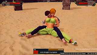 Gigi Faces Off Against Karen in a Sultry Nude 3D Hentai Clash
