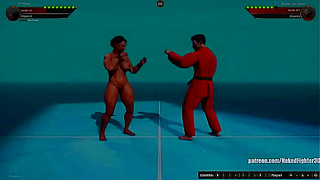 Vittoria Battles Master Ken in Steamy Nude Fighter 3D Encounter