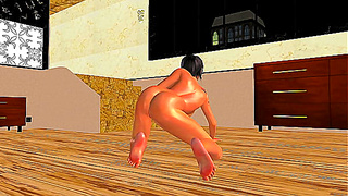 Seductive Animated Beauty Bares All in Steamy 3D Hentai Dream
