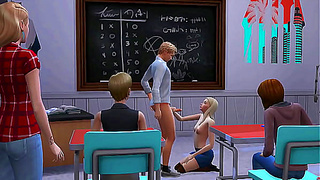 Shy Sim Student Tempts Strict Professor in Forbidden Classroom Romance – Sims 4 Erotic