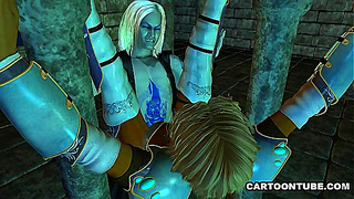 Ebony Elf Defies Dark Forces in Steamy Hentai Showdown