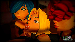 Muscle-Bound Males Collide in Steamy 3D Animated Gay Erotica