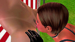 Adorable Lesbian Couples Explore Pleasure with Sensual Cunnilingus in Vivid 3D Animation