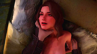 Ysoldes Secret Tryst Under Skyrim Stars - A Steamy Night Adventure
