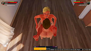 Ethan and Katey Clash in Heated Nude Battle Arena 3D Encounter
