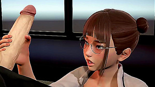 Boss Seduced by Secretarys Sensual Office Blowjob – Hot 3D Hentai Action