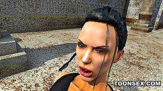 Dark-haired Goddesses Share Steamy Lesbian Delights in Sensual 3D Encounter