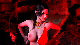 Curvy Milf Cosplay Babe Swallows Hard Before Wild Ride in 3D Fantasies