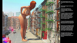 Big Apples Heat Ignites – 3D Cartoon Lovers Entwined in Steaming Passion