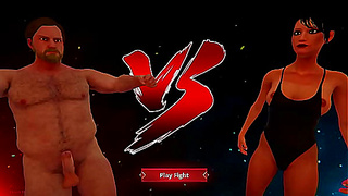 Ethan and Rachel Clash in a Hot Nude Battle – 3D Erotic Showdown