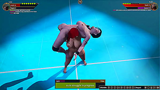 Luna vs Ruby: Seductive Nude Combat Clash in 3D Hentai Arena