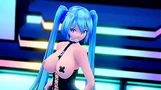Miku Begs Love Me Hard in Steamy 3D MMD Fantasy Escape