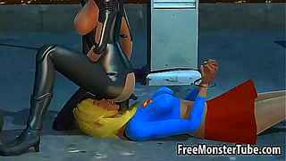 Supergirl Wonder Woman Ignite Forbidden Desire in Hot DC Tryst