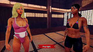 Faye Clashes With Dela in Heated Nude Battle – Steamy 3D Encounter