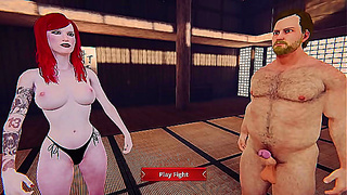 Ethan Faces Vyra in a Seductive Battle from Naked Fighter 3D