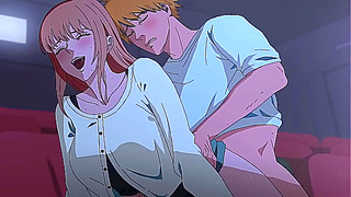 Denjis Hot Tryst in Chainsaw Man Cinema Fantasy Unfolds