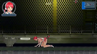 Crimson-Haired Beauty Tempts Robotic Starlet in Hot Android Encounter
