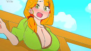 Alex Stuck in Fence as Steve Fights Back—Steamy Hentai Chaos Unfolds