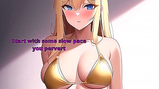 Dominatrix Hentai JOI - Push Your Limits in This 10-Minute Stroke Sync Challenge