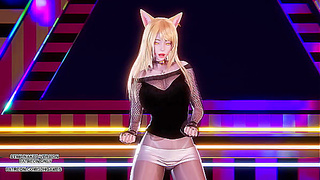 Ahris Seductive Dance Ignites Steamy Encounter in MMD K-Pop Fantasy – 4K