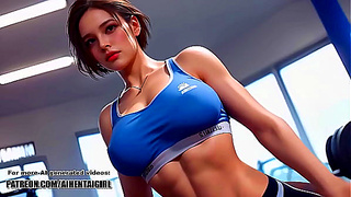 Jill Valentines Hot Gym Fantasies Come Alive with Sensual Dildo Play – POV Style