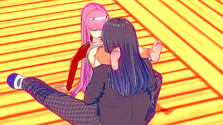 Zero Two Seduced by Unexpected Partner in Hot DARLING in the FRANXX Tryst