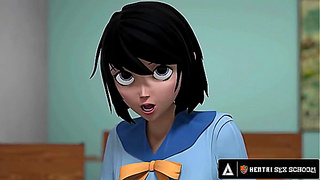Curvy Teacher Seduced by Student in Steamy Hentai Classroom Encounter