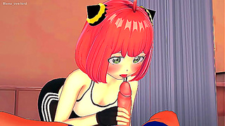 Anya Thirsts for Massive Dick Post-Workout in Hot Hentai Action