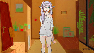 Frieren Overwhelmed by Ferns Rough Anal Romance in Steamy Hentai Scene