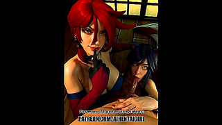 Miss Fortune Ahris Fiery Tryst Ignites Forbidden Passions in Runeterra