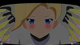 MercuryHealsHanzoSoulWithPassionateIntimateEmbraceInOverwatchScene