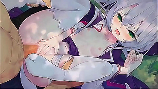 Catgirl Tempts Lover in Sultry Animated Encounter