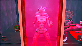 Harley Quinn Bound by Deviants in Forbidden Lust Adventure