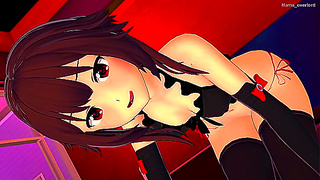 Megumin All Grown Up Flirty in a Bikini – Hot Beach Encounter Ahead