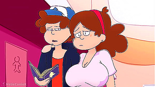 Dipper Mabel Explore Forbidden Desires in Steamy Cartoon Tryst