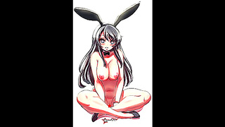 Mai Sakurajima Struts Her Stuff as a Busty Bunny in Hot Rule 34 Scenes