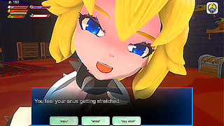 Bowsette Takes Control in Hot Lesbian Threesome with Fiery Dragon Babe