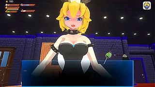 Bowsette Commands Pleasure with Foot Fetish Fiery Pegging Power Play