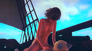 Maiden Takes Control in Hot Boating Adventure – Steamy Hentai Ride