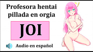 Steamy Teachers Hentai JOI Fantasy – Spanish Audio Delights Await