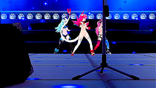 Delta Surrenders to Harem Captains Temptation in Hot Honkai MMD Tryst
