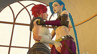 Vi and Jinx Ignite Forbidden Desire in Steamy Arcane Lesbian Tryst – 4K UHD