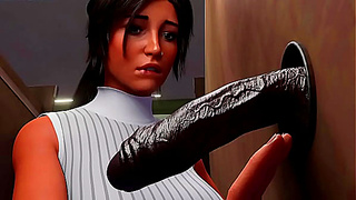 Lara Crofts Temptation: A Busty Adventure with a Huge-Cock Stranger