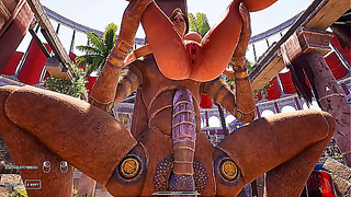 Lara Croft Faces Temptation as Massive Cock Dominates Her in Arena Spectacle