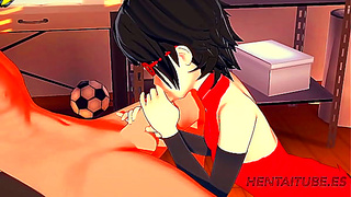 Sarada Tempts Naruto with Forbidden Oral Bliss in Hot Ninja Tryst