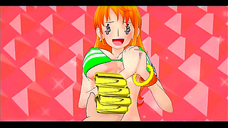 Namis Steamy Skies Adventure in Tight Green Bikini – One Piece MMD Delight