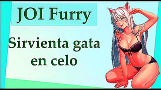 Furry Dominatrix Tempts Curvy Maid in Sultry Heatwave Encounter