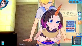 Elma Seduced by Mysterious Stranger in Hot Springs Encounter – Dragon Maiden Fantasy