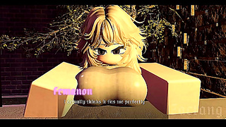 Rosy Cheeked Russian Yearns for Sweet Asian Pleasure in Roblox Fantasy