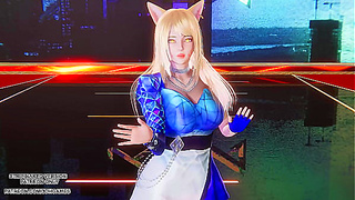 KDAs Seductive Ahri Takes Center Stage – Steamy MMD Dance Fantasy Unleashed
